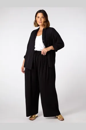 Live Unlimited London Full Length Linen Drawstring Trousers