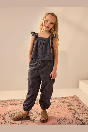 Next Broderie 100% Cotton Top and Trousers Set (3-16yrs)140146cm