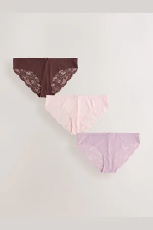 Next Ingen VPL Lace Back Briefs 3 Pakke36