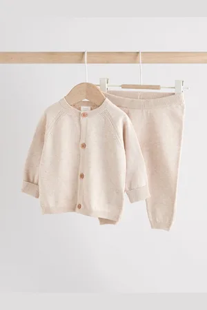 Next Baby 100% Cottton Knitted Jumper and Leggings Set (0-12mths)50cm