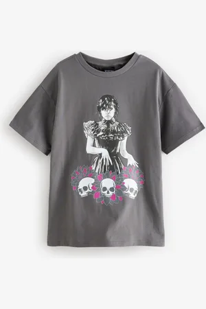 Next Wednesday License Graphic 100% Cotton T-Shirt (8-16yrs)15 år (170cm)