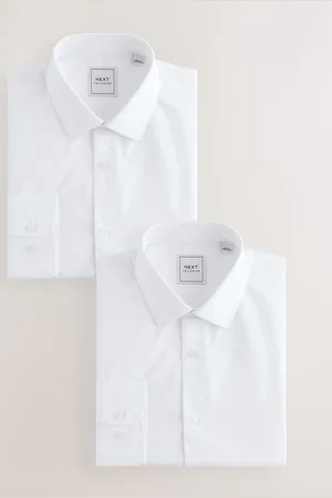 Next Easy Care Langærmet Single Cuff Skjorter 2 Pakke15in