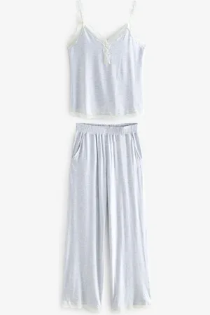 Laura Ashley Modal Lace Trim Cami Pyjamas Sæt50