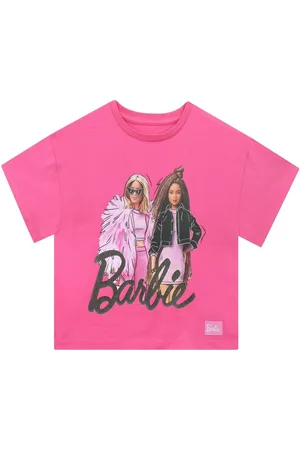 Character Barbie Logo 100% Cotton T-Shirt8 - 9 år (128 - 134cm)