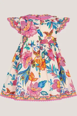 Monsoon Baby Mini Me Aurelia Floral Print Dress1.5 - 2 år (86 - 92cm)
