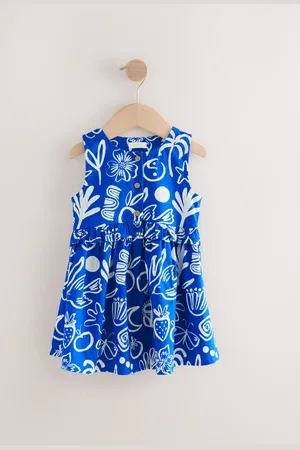 Next Sleeveless Peplum 100% Cotton Dress (3mths-8yrs)6874cm