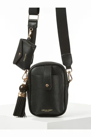 Luella Grey Elise Portrait Camera Cross-Body Black Bagen