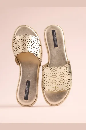 Next Tabitha Simmons x Darcy Leather Round Toe Laser Cut Espadrille Muleseu43