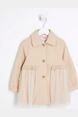 River Island Girls Tulle Trench Coat104110cm