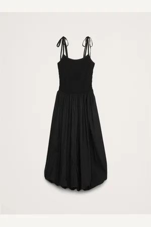 Banana Republic Strappy Poplin Bubble Midi Dresslarge