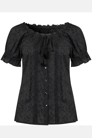 Joe Browns Broderie Short Sleeve 100% Cotton Top34