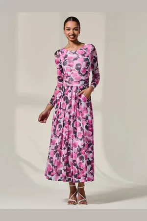 Jolie Moi Mesh Abstract Maxi Dress36
