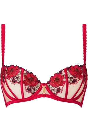 Ann Summers Caged Rose Floral Embroidery Non Pad Balcony Bra75A