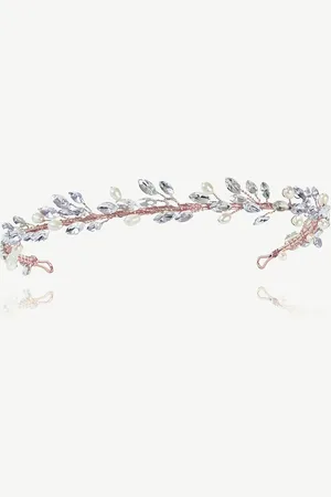 Ivory & Co Moonshine Crystal And Pearl Encrusted BandEn