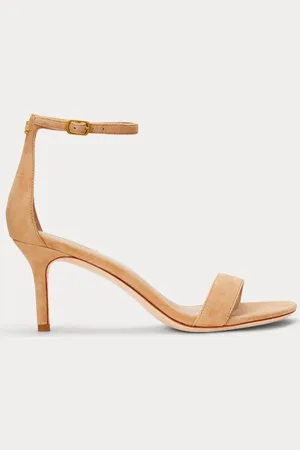 Ralph Lauren Allie Heel Suede Sandals