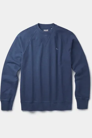 Aubin Blå Garsdale Slub Crew SweatshirtSmall