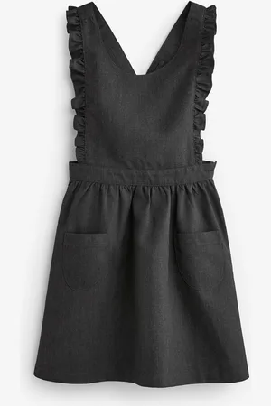 Next Flæsekant Detail Pinafore School Kjole (3-14år)12 år (152cm)