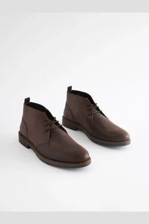 Next Waxy Leather Chukka Boots