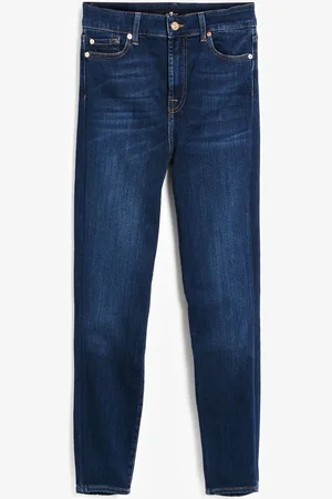 7 for all Mankind Mørkeblå Aubrey High Rise Skinny-jeans26 R