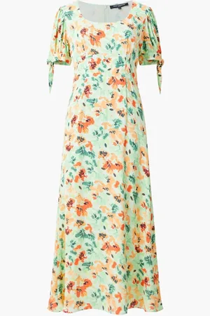 French Connection Eve Crepe Scoop Neck Midi Dress46