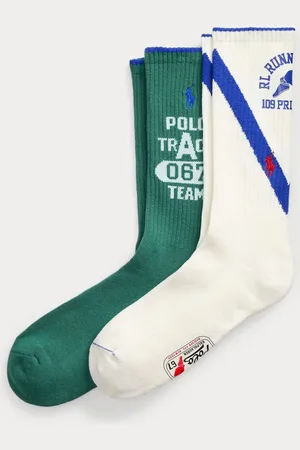 Ralph Lauren Crew 100% Cotton Socks 2 Packonesize