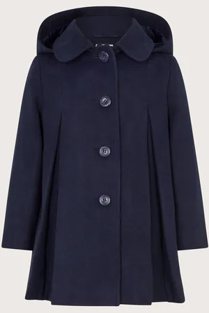 Monsoon Hooded Round Collar Coat9 - 10 år (134 - 140cm)