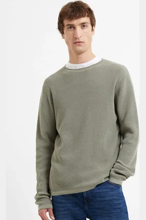 French Connection Shadow Waffle 100% Cotton Micro Knit JumperL