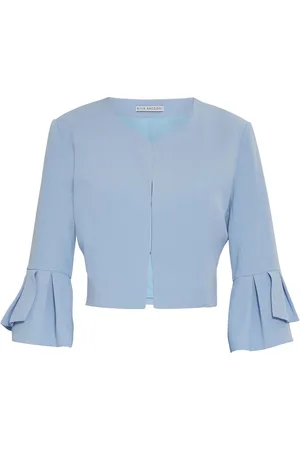 Gina Bacconi Pink Gigi Moss Crepe Bolero44