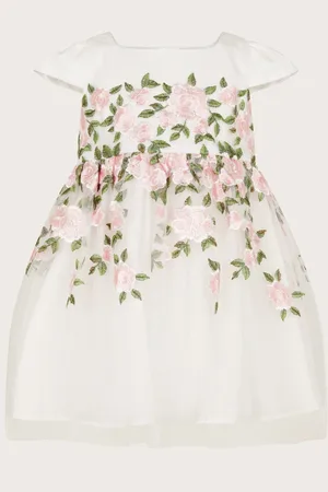 Monsoon Baby Cassie Embroidered Dress6 - 12 måneder (68 - 80cm)