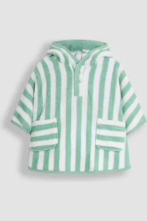JoJo Maman Bébé 100% Cotton Stripe Towelling Poncho8692cm