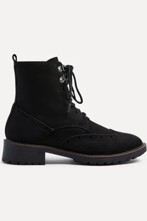 Linzi Ashleigh Lace Up Biker Boots