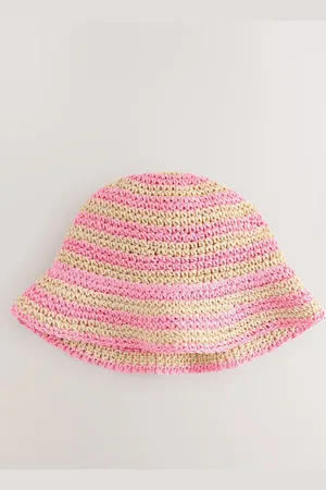 Next 100% Cotton Straw Cloche Bucket Hatte og huer (3mdr.-16år)166168cm