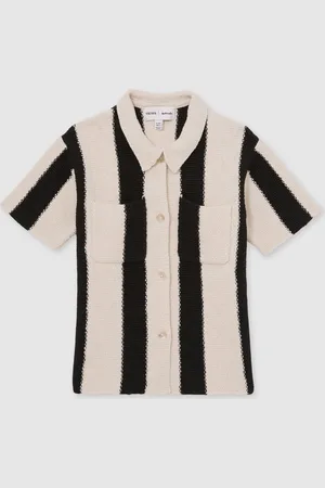Reiss Clive Les 100 Ciels Stribet Knit Skjorter134140cm