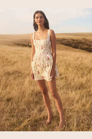 Forever New Brielle Printed Lace-Up Mini Dress44
