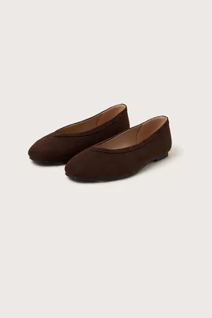 Monsoon Tori Suede Ballet Flatseu41