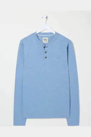 Fat Face FatFace Long Sleeve Henley T Shirt2XL høj