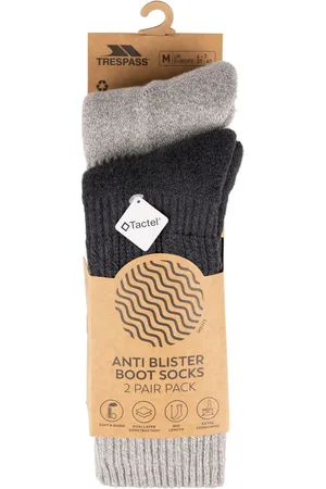 Trespass Male Hitched Black Socks4-7