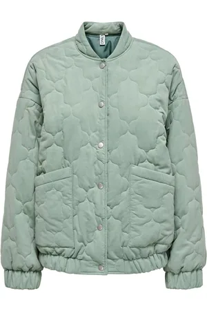 ONLY Quilted Button Up Bomber 100% Cotton Jacket