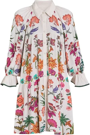 Gina Bacconi Mia Short Blomster Tryk SkjortekjoleSmall