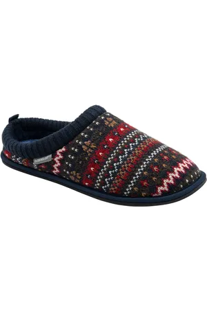 Dunlop Herre Fairisle-mønster Warm Lined Slipper Mules