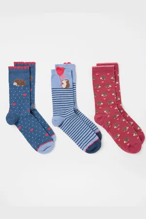Fat Face FatFace 3 Pairs of Hedgehog Socksen