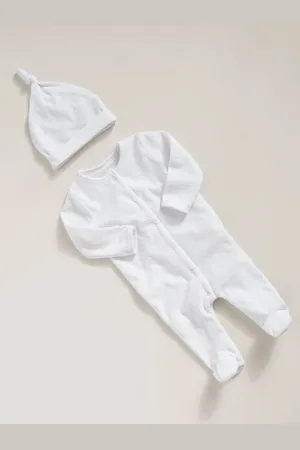 Mamas & Papas Cloud Velour Sparkedragt With Hatte og huerOp til 3 måneder (62cm)
