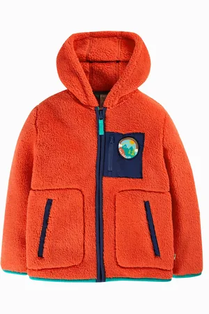 Frugi Orange Fleece Hooded Jacket1.5 - 2 år (86 - 92cm)