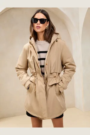 Lipsy London Vandafvisende Parka regnfrakke38
