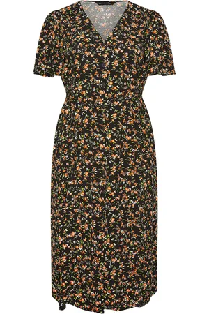 Evans Button Through Angel Sleeve Dress48