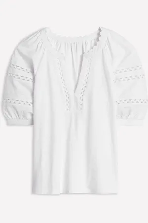 Boden Maisy Rikrak Trim 100% Cotton Top42