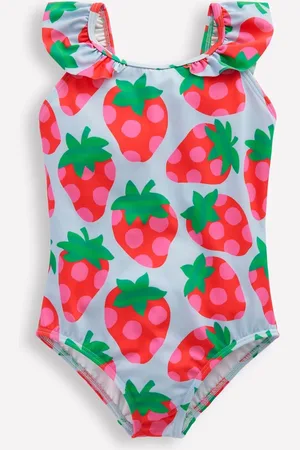 Boden Hallie Frill Strap Swimsuit3 - 4 år (98 - 104cm)