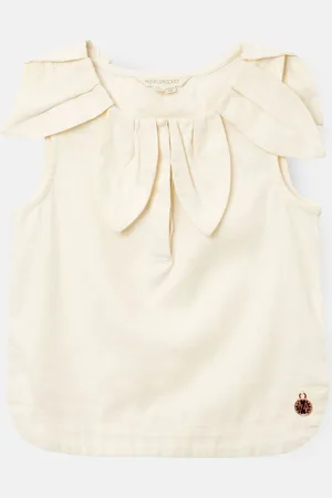 Angel & Rocket Margaux Ivory Petal Krave 100% Bomuld Top3 år (98cm)