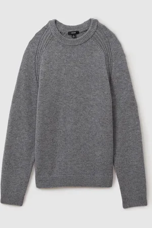 Reiss Cloud Wool Blend Raglan Sleeve JumperS