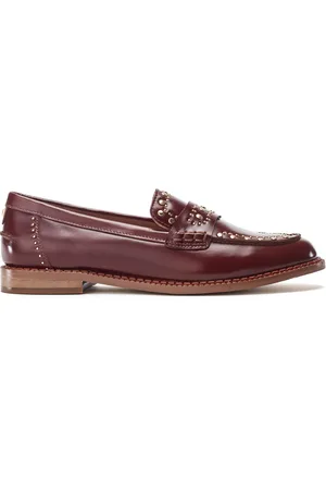 Moda In Pelle Emmer Studded Upper Rand Leather Brown Loaferseu355